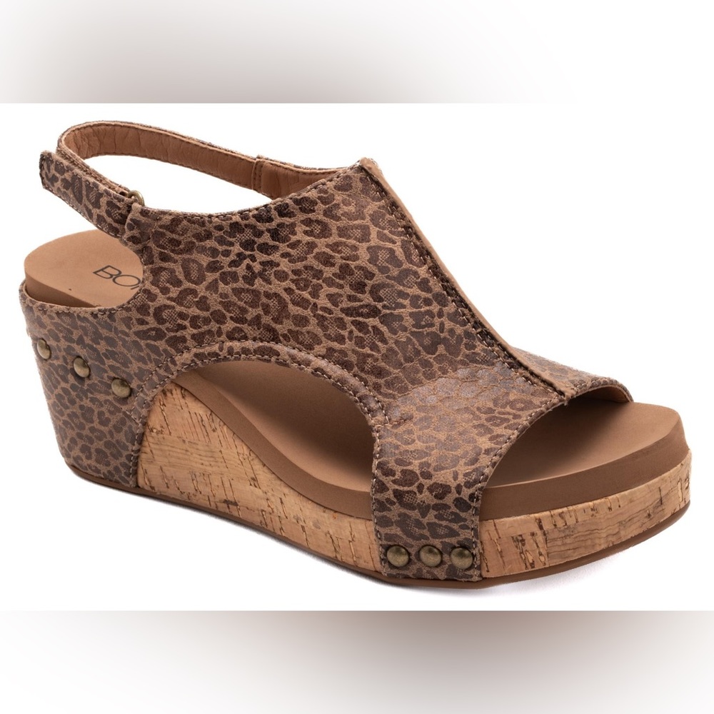 Leopard Carley Wedges